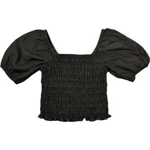 Old Navy Women's Black Ruched Blouse